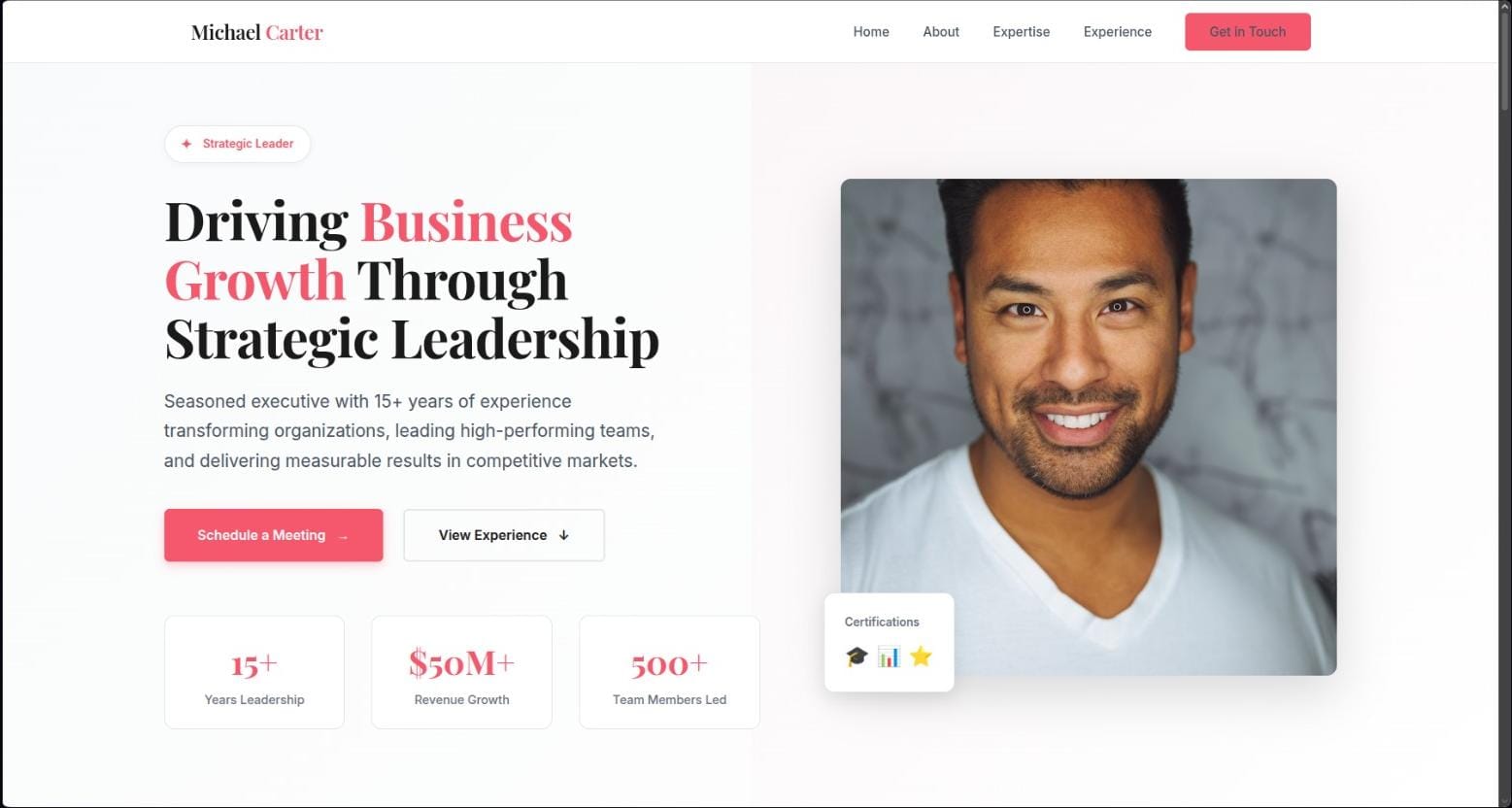 Ceo Portfolio website template